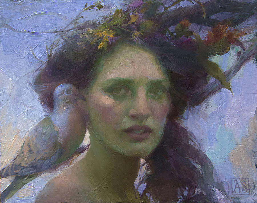 Adrienne Stein-rain-dove-painting