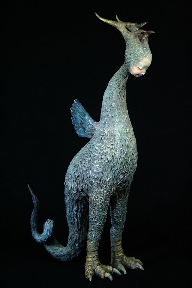 Akishi Ueda - surreal dragon sculpture