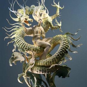 Forest-Rogers-sculpture-figure-dragon