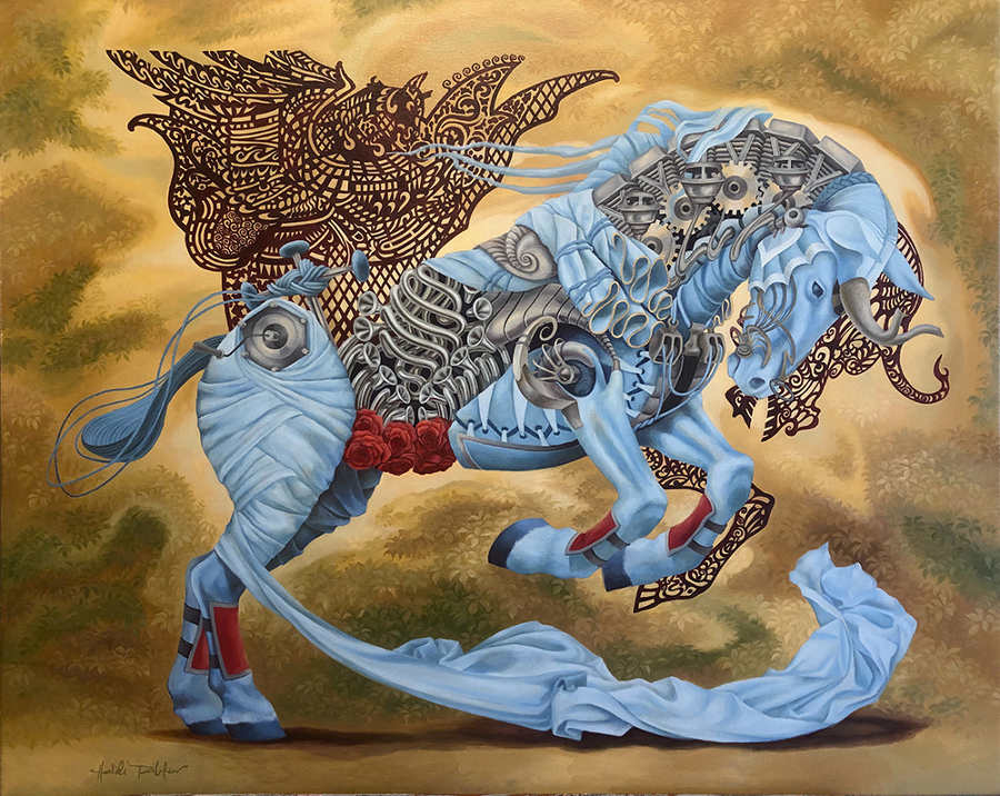 Heidi Taillefer surreal horse painting