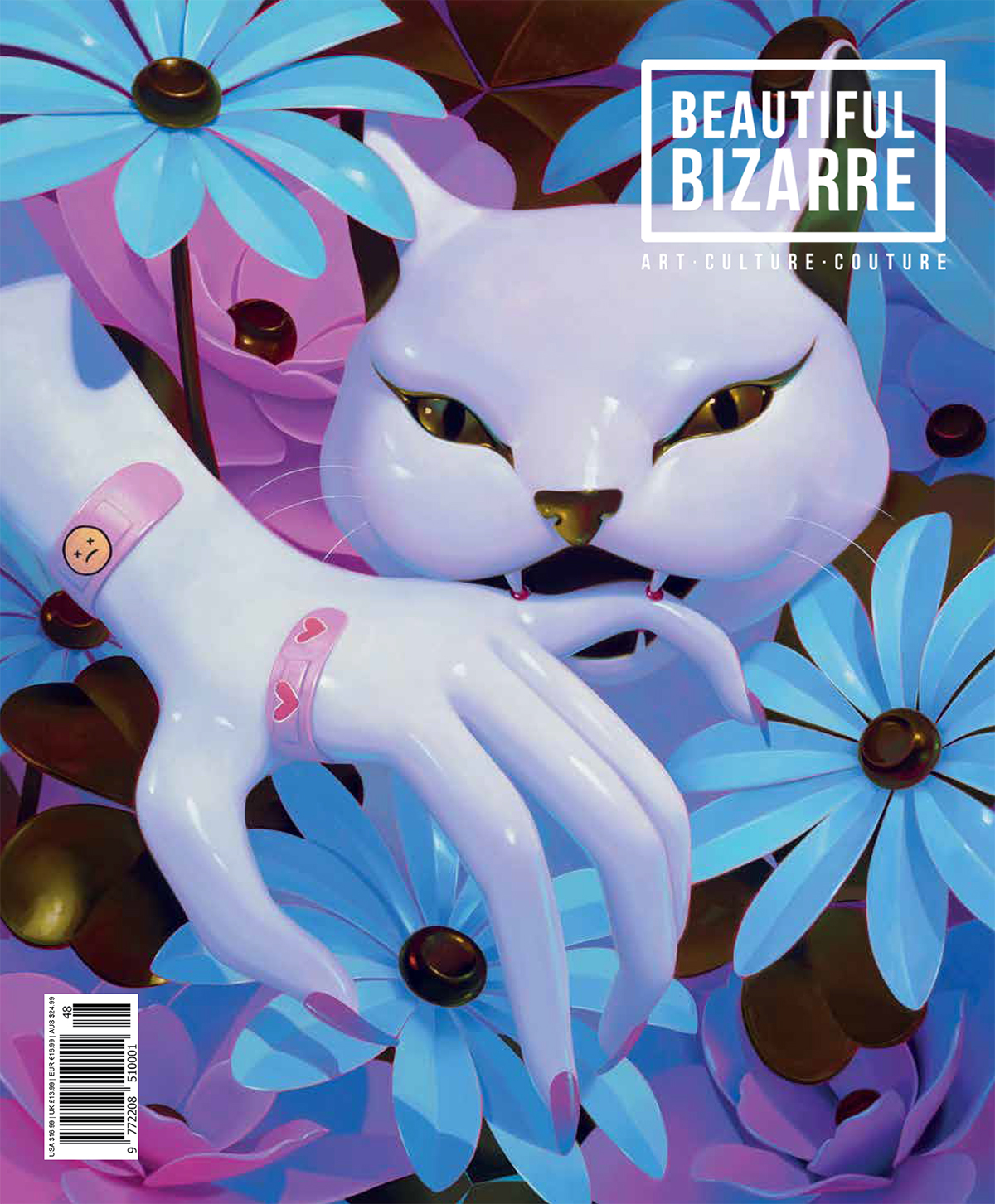 Beautiful Bizarre art magazine - Issue 48 - cover by Megan Ellen MacDonald -