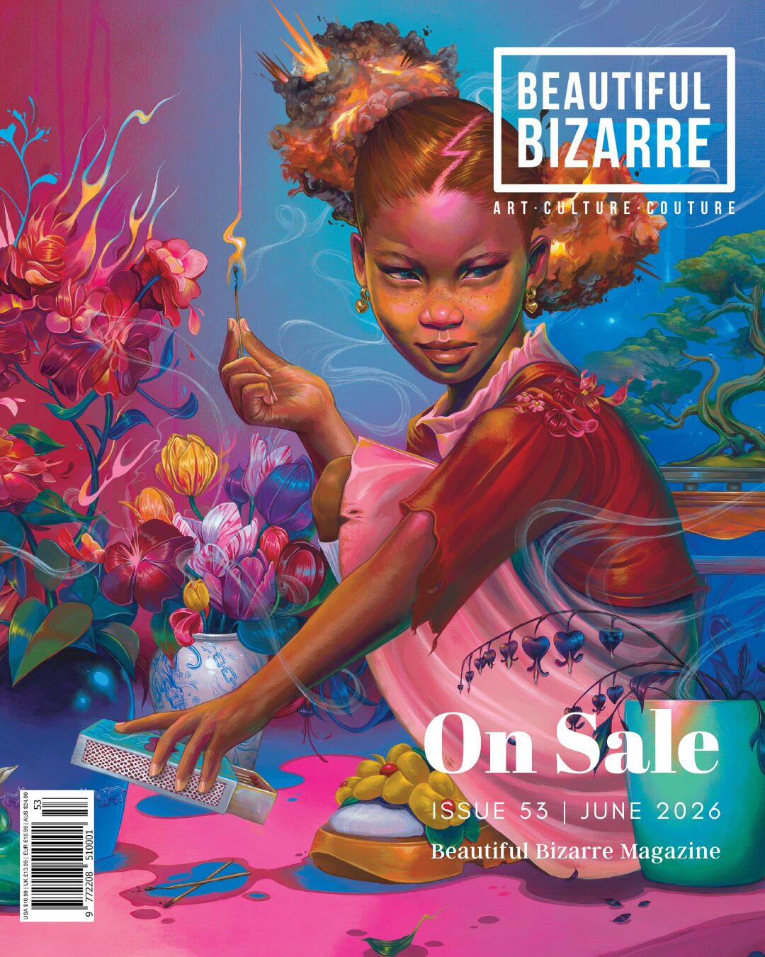 Beautiful Bizarre art magazine - Issue 53 cover by Kayla Mahaffey PNG